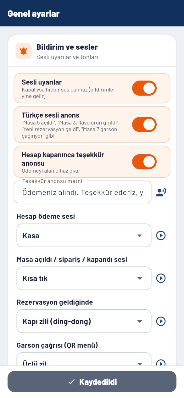 Telefonda bildirim ve ses ayarları